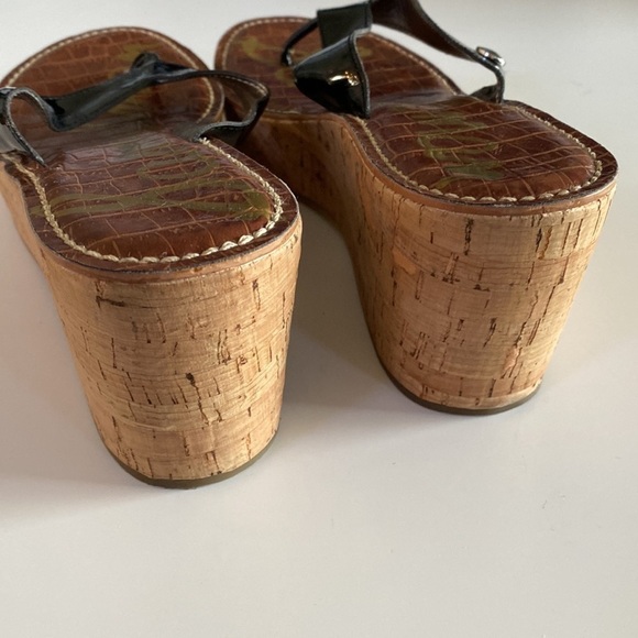 Sam Edelman Romy Wedge Platform Cork Flip Flops - Picture 6 of 6